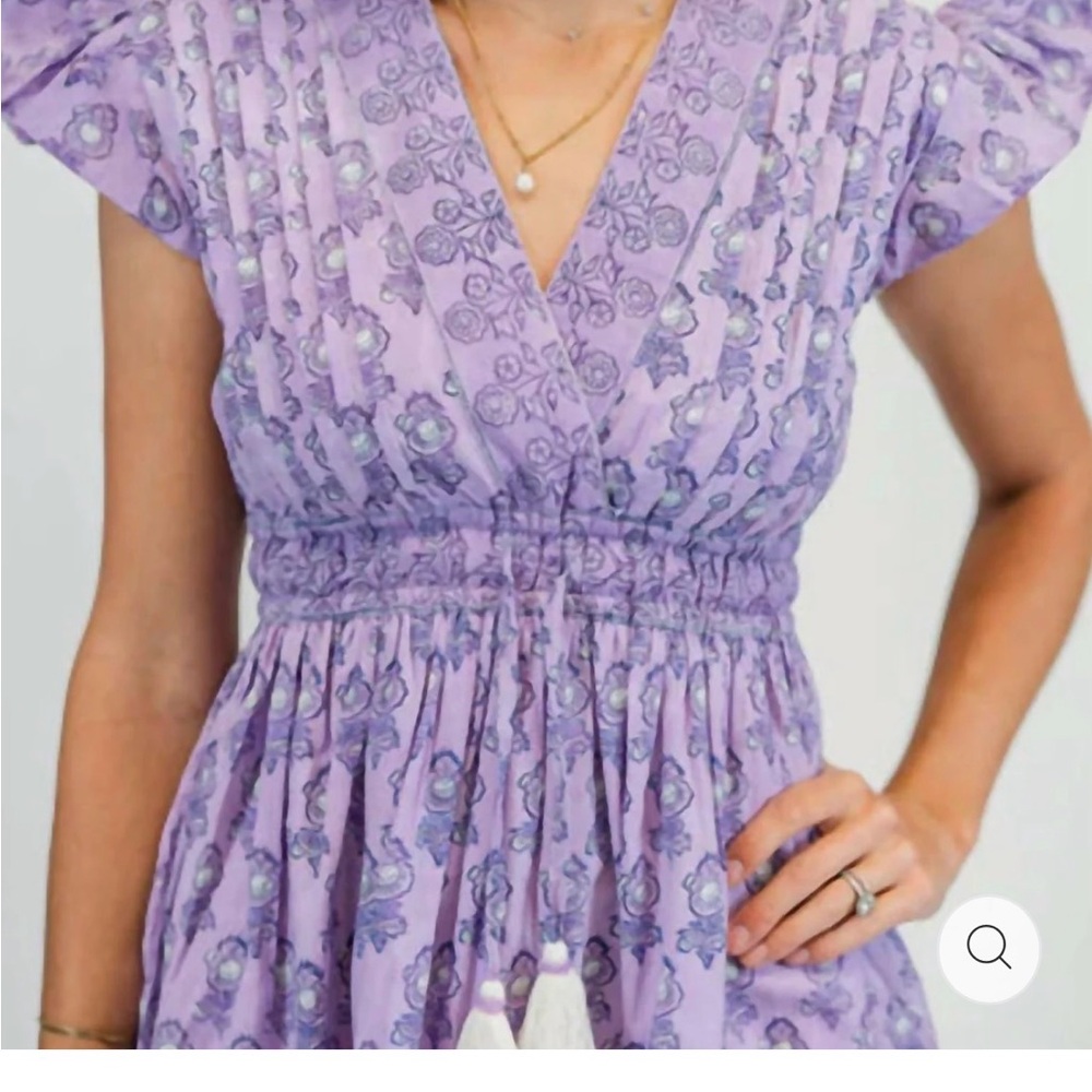 Victoria Dunn Lavender Floral Dress